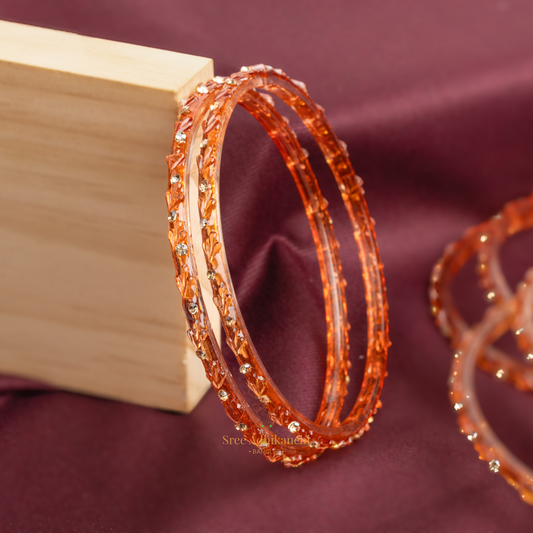 Glass Bangles - Crystal