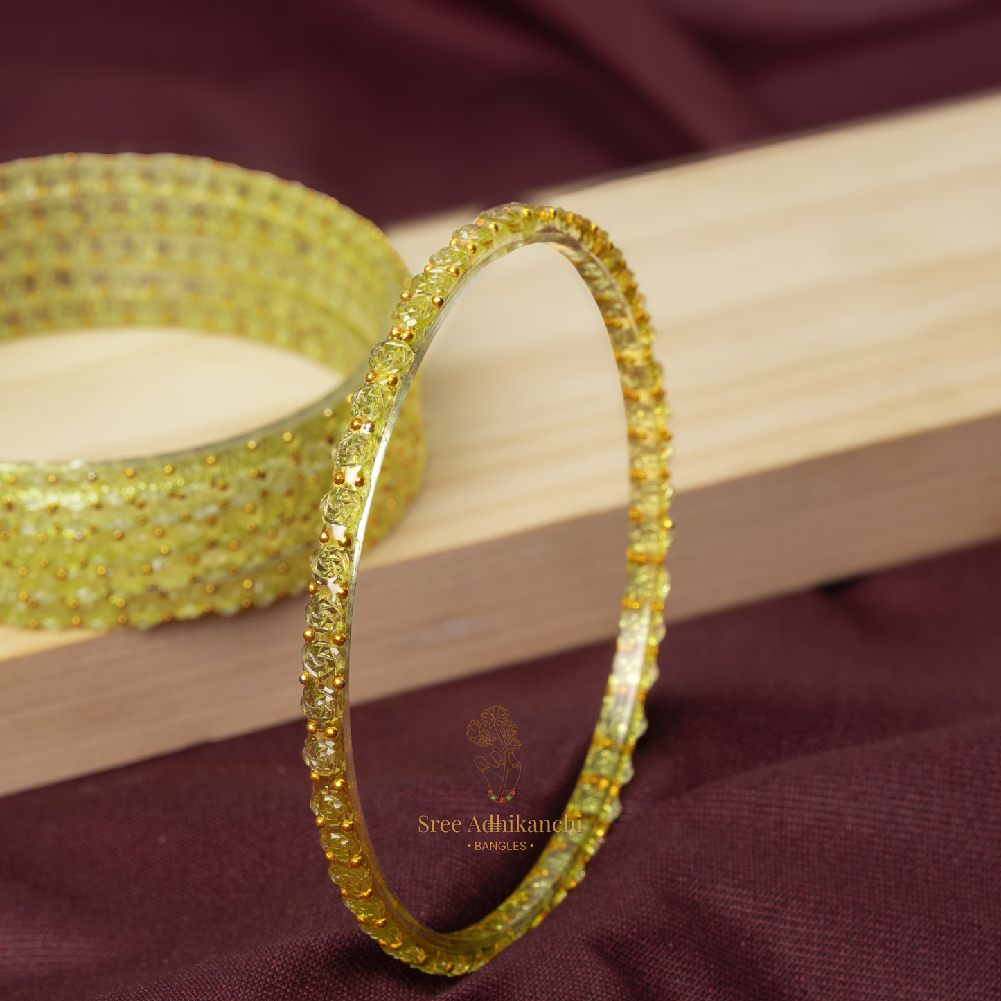 Glass Bangles - Flower
