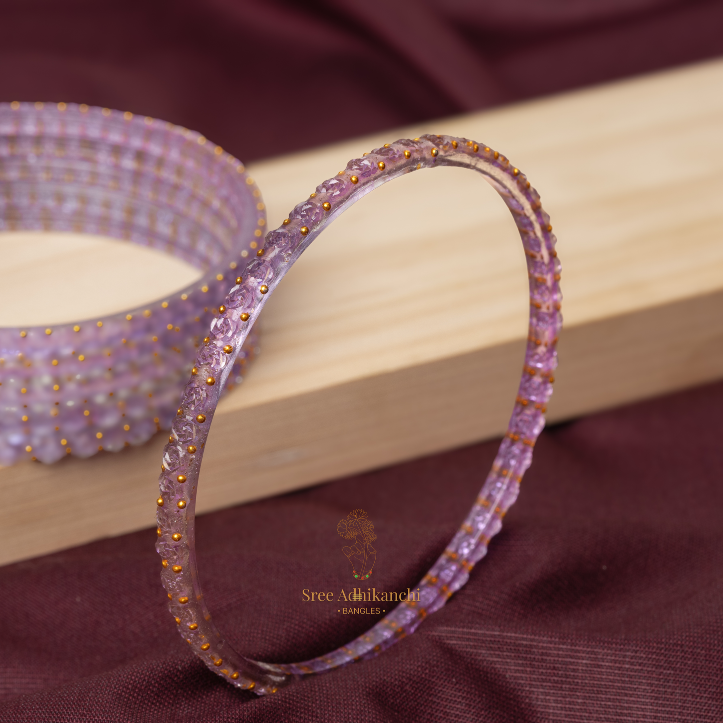 Glass Bangles - Flower