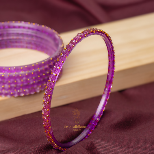 Glass Bangles - Flower