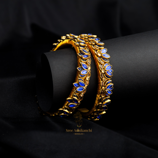 Silk Thread - Lotus Side Bangles