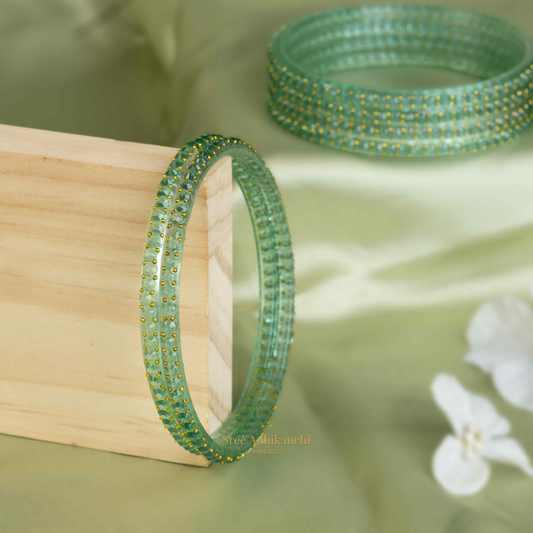 Glass Bangles - Cube Cut