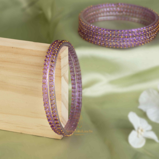 Glass Bangles - Cube Cut
