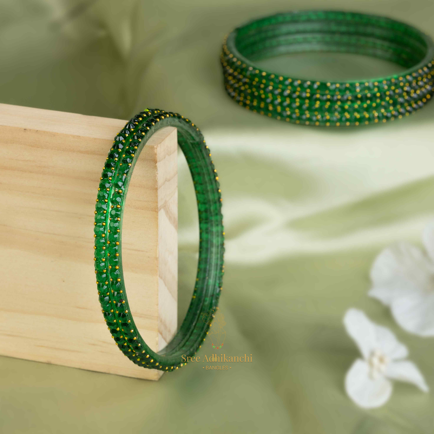 Glass Bangles - Cube Cut