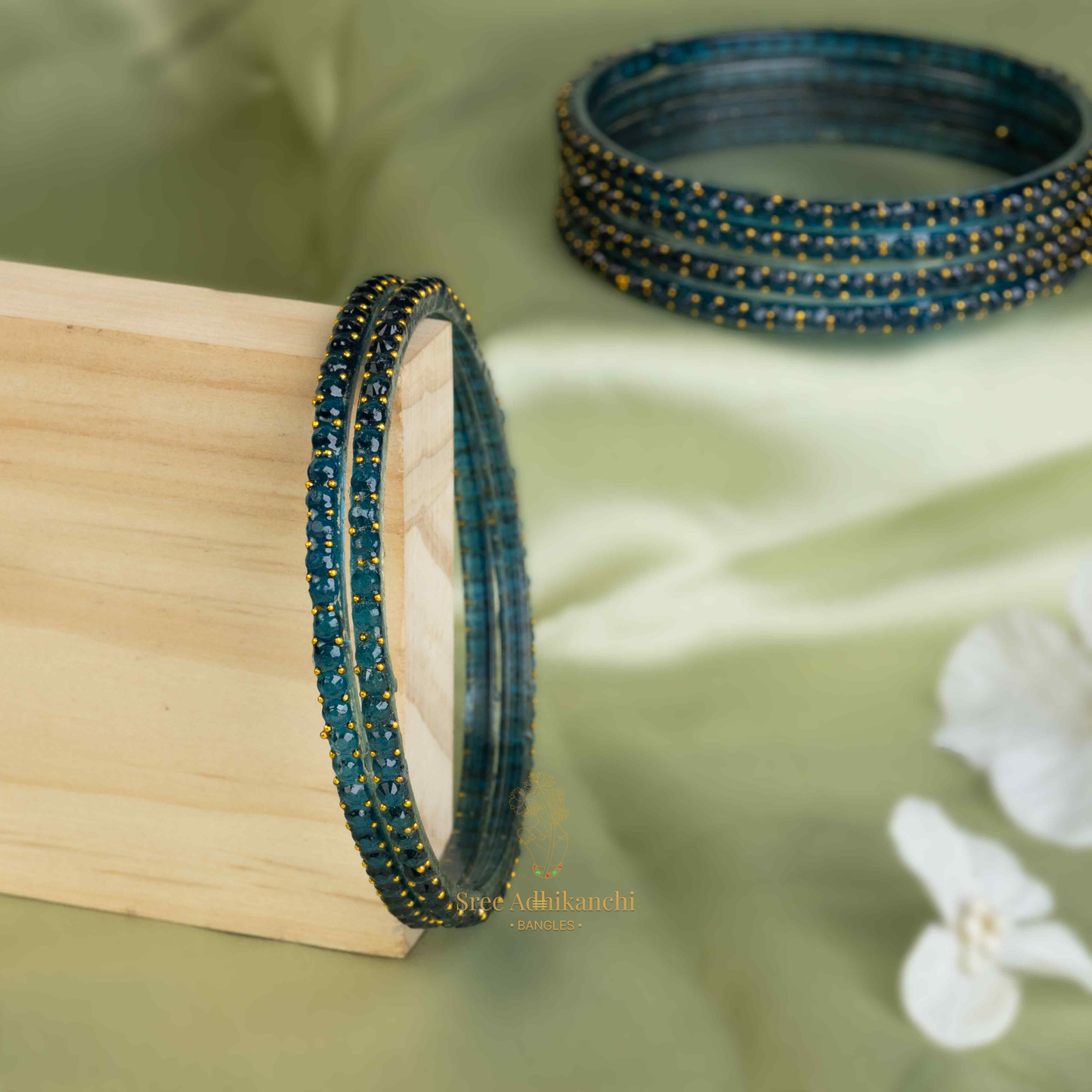 Glass Bangles - Cube Cut