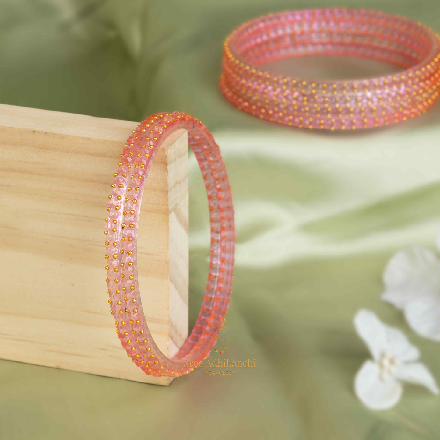 Glass Bangles - Cube Cut