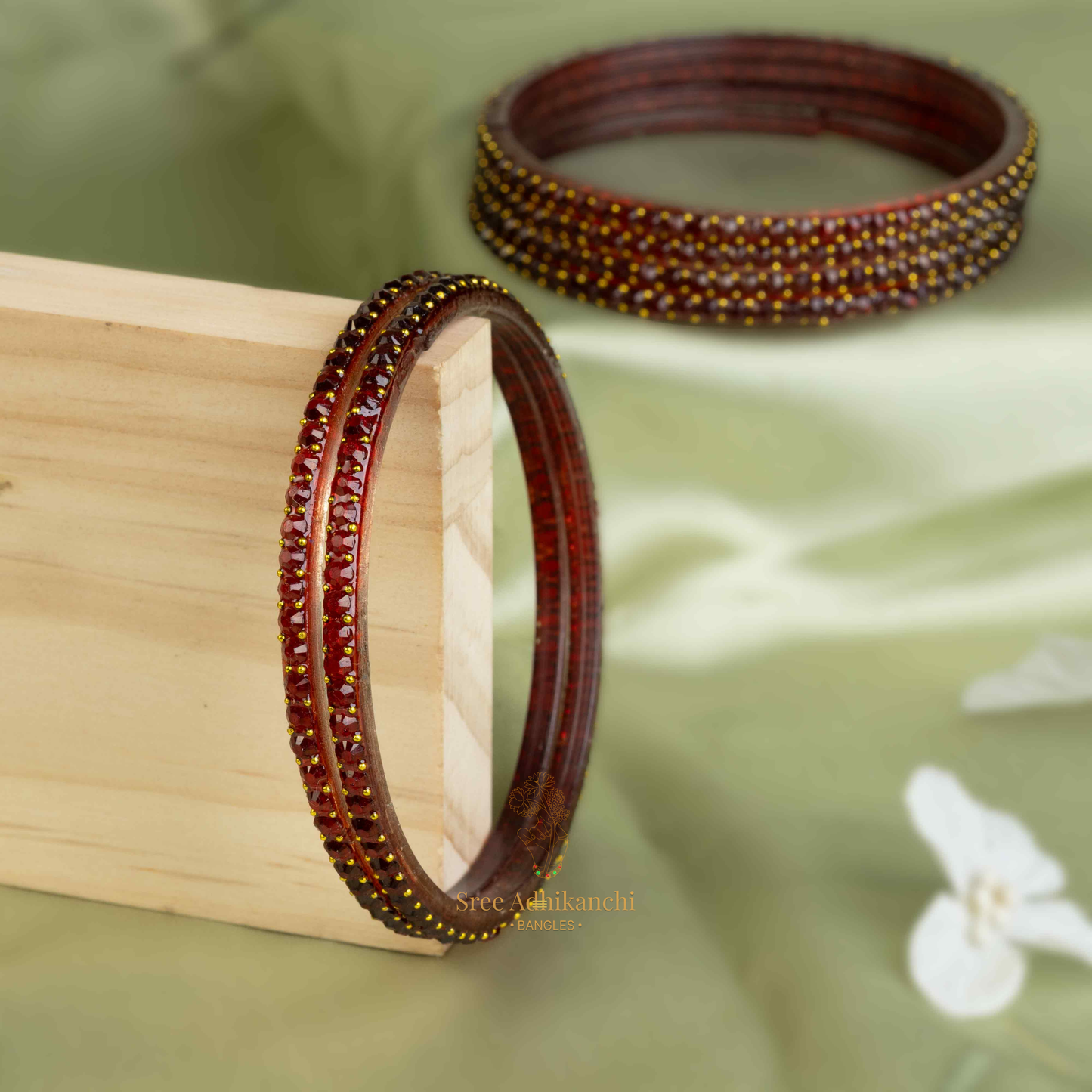 Glass Bangles - Cube Cut