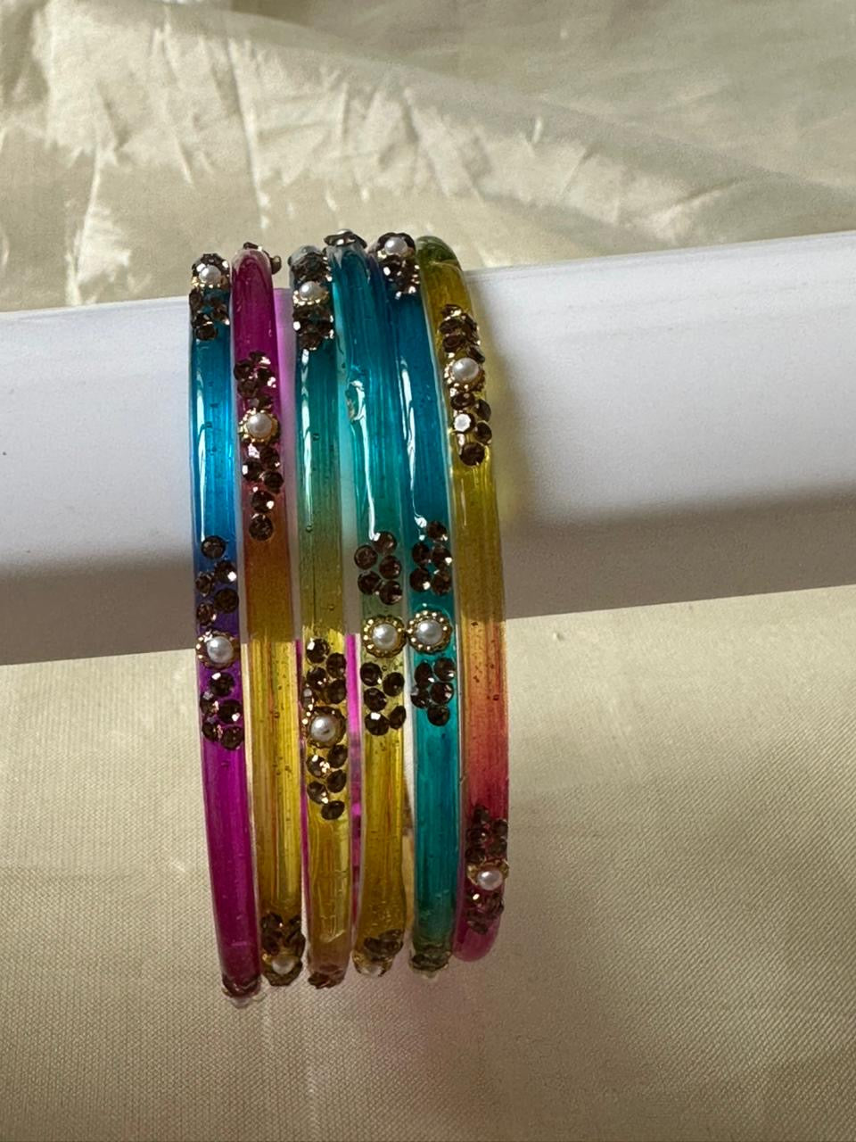 Glass Bangles - Stone 2.0
