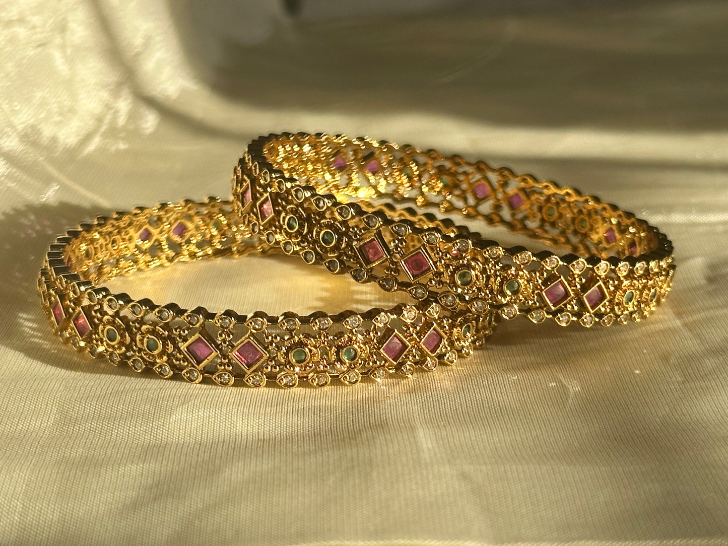Diamond Replica - Diamond design (2pc) - Antique