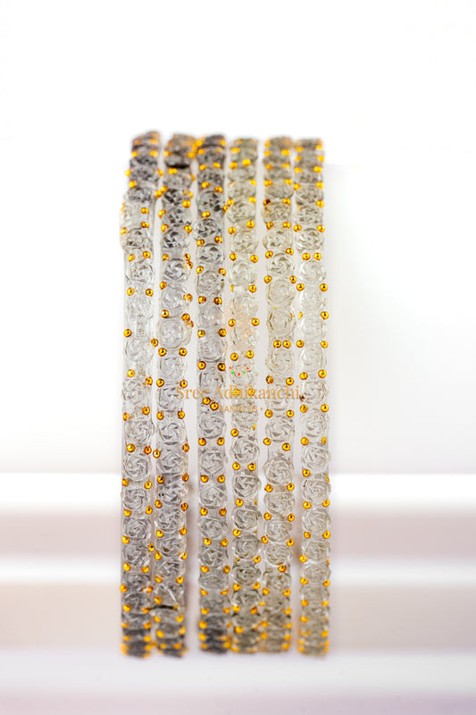 Glass Bangles - Flower