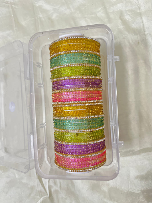 5th Month Babyshower Combo - 5 Colors each half a dozen, Total 42 bangles
