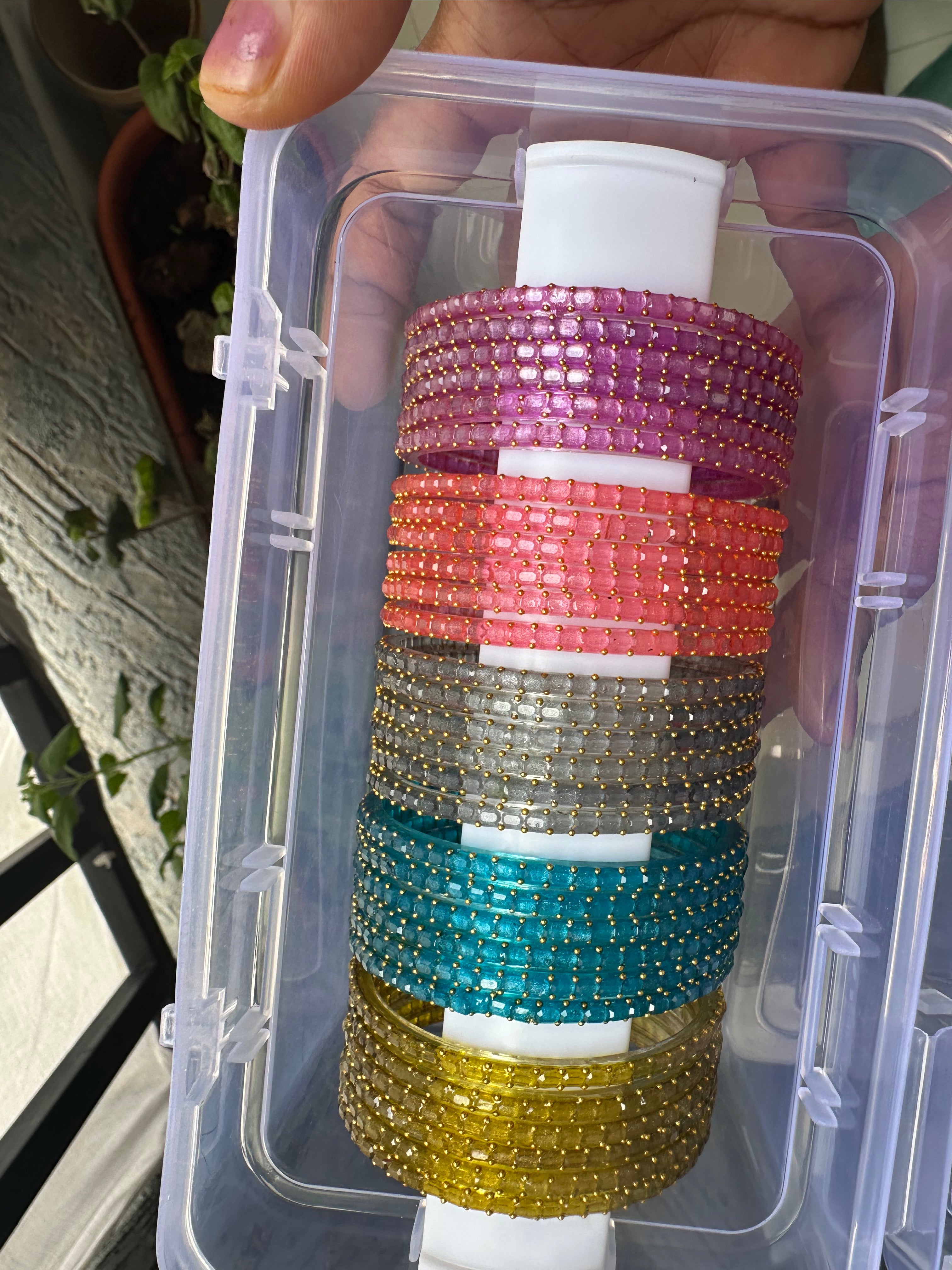 Glass - Tulip Bangles (Dozen Variant)