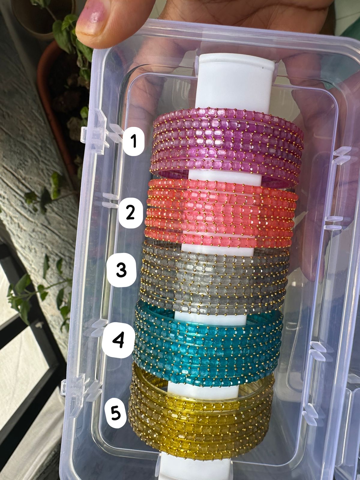 Glass - Tulip Bangles (Dozen Variant)