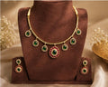 Diamond Inspired - Ruby & Emerald Short Haram