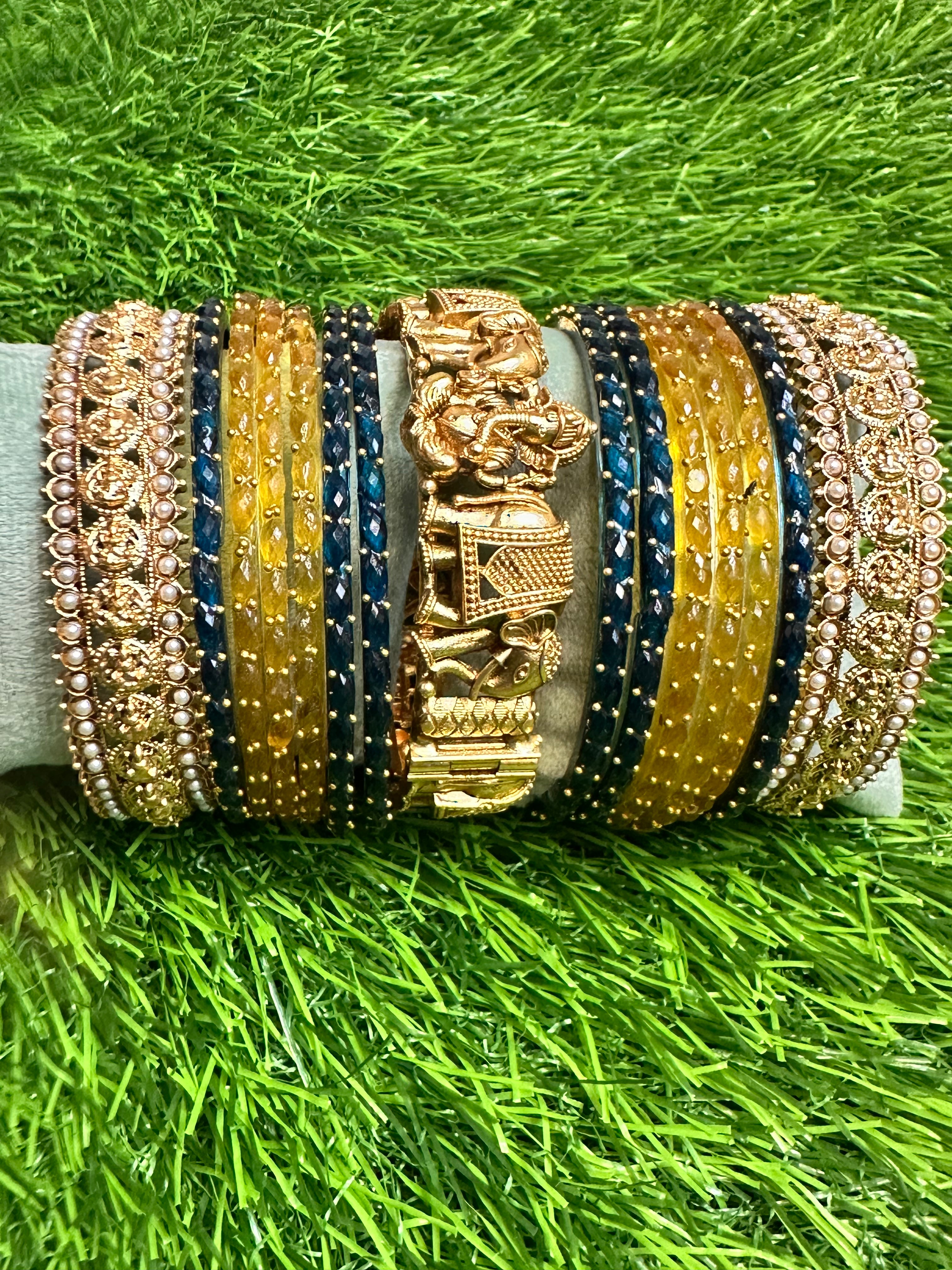 Bangles Stacking - Customisation 17 - Raindrop with Antique