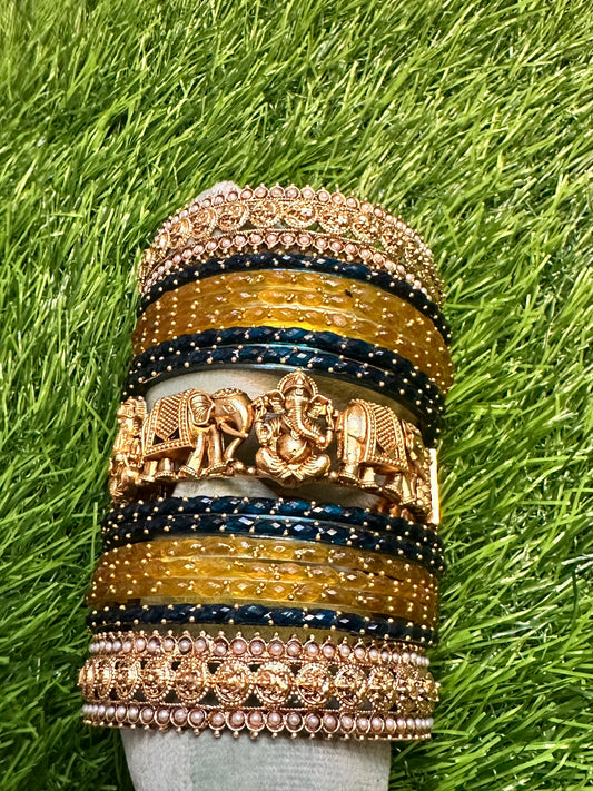 Bangles Stacking - Customisation 17 - Raindrop with Antique