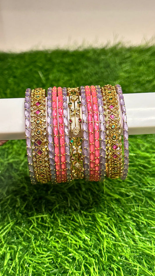Bangles Stacking - Customisation 20 - Raindrop with Antique