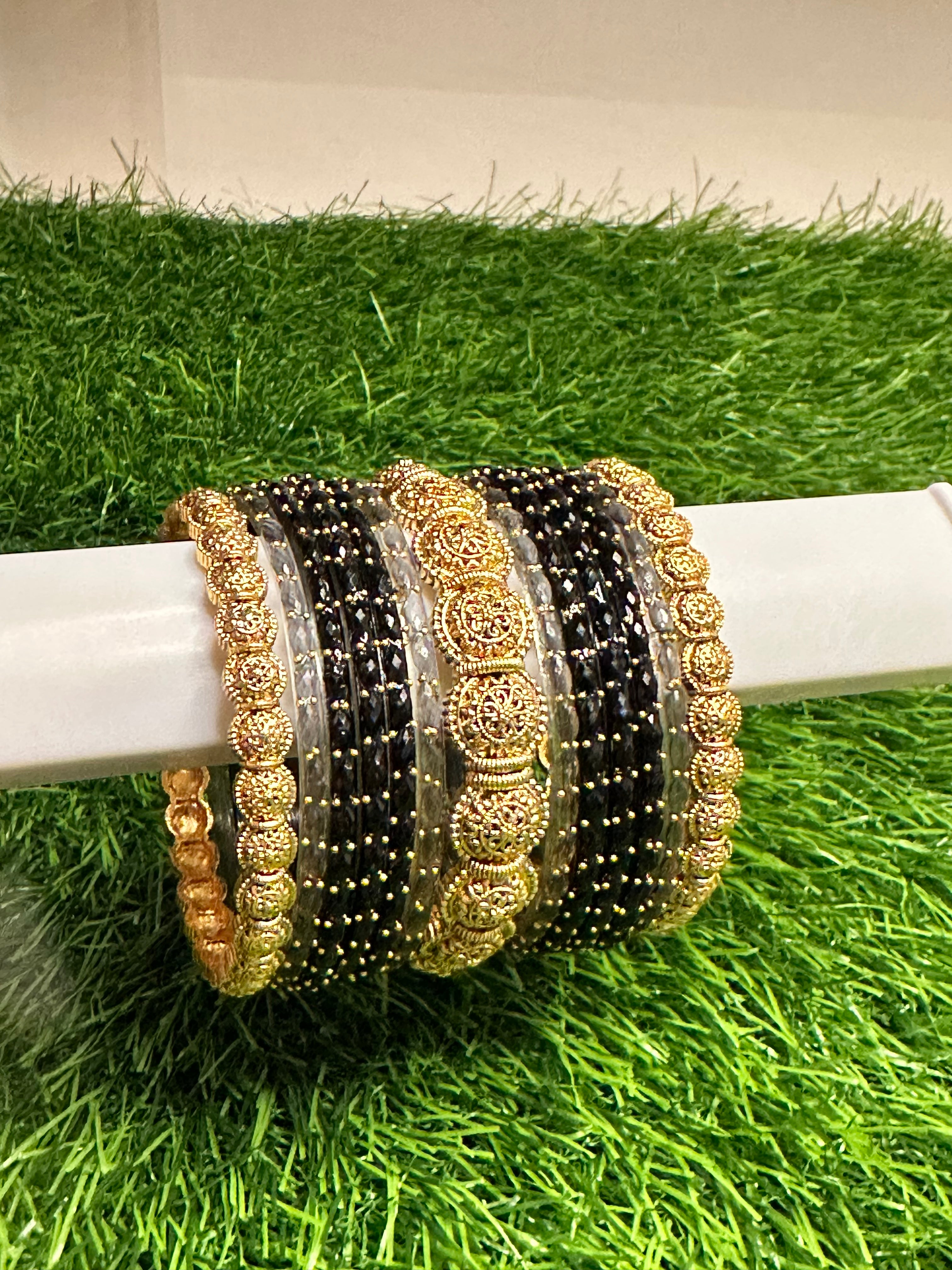 Bangles Stacking - Customisation 22 - Raindrop with Antique