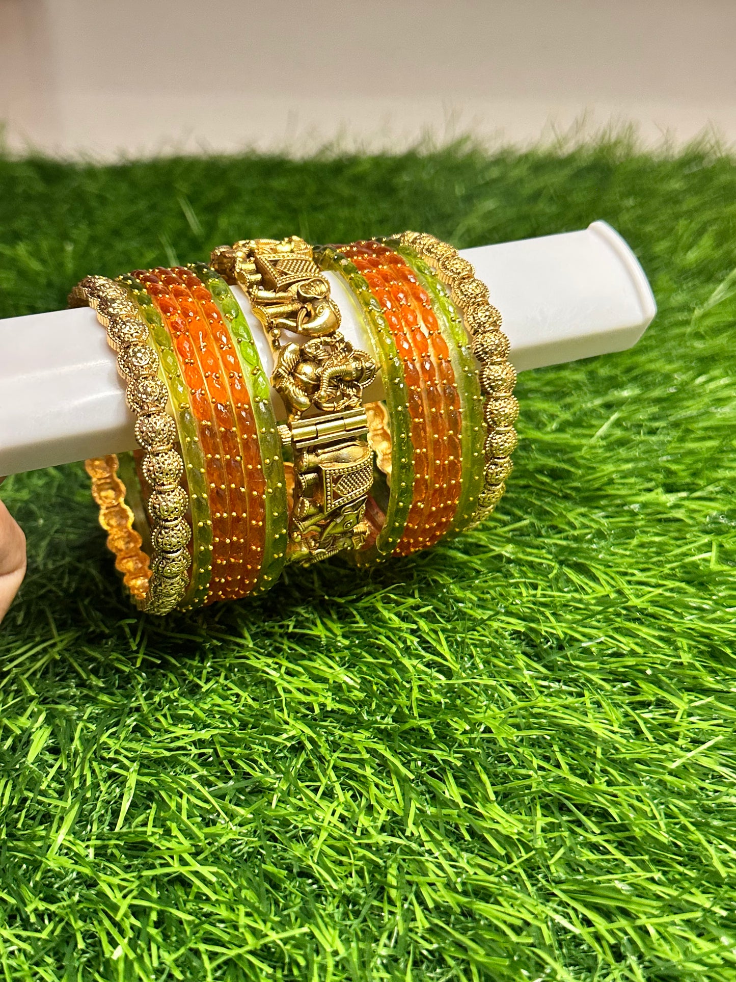 Bangles Stacking - Customisation 16 - Raindrop with Antique