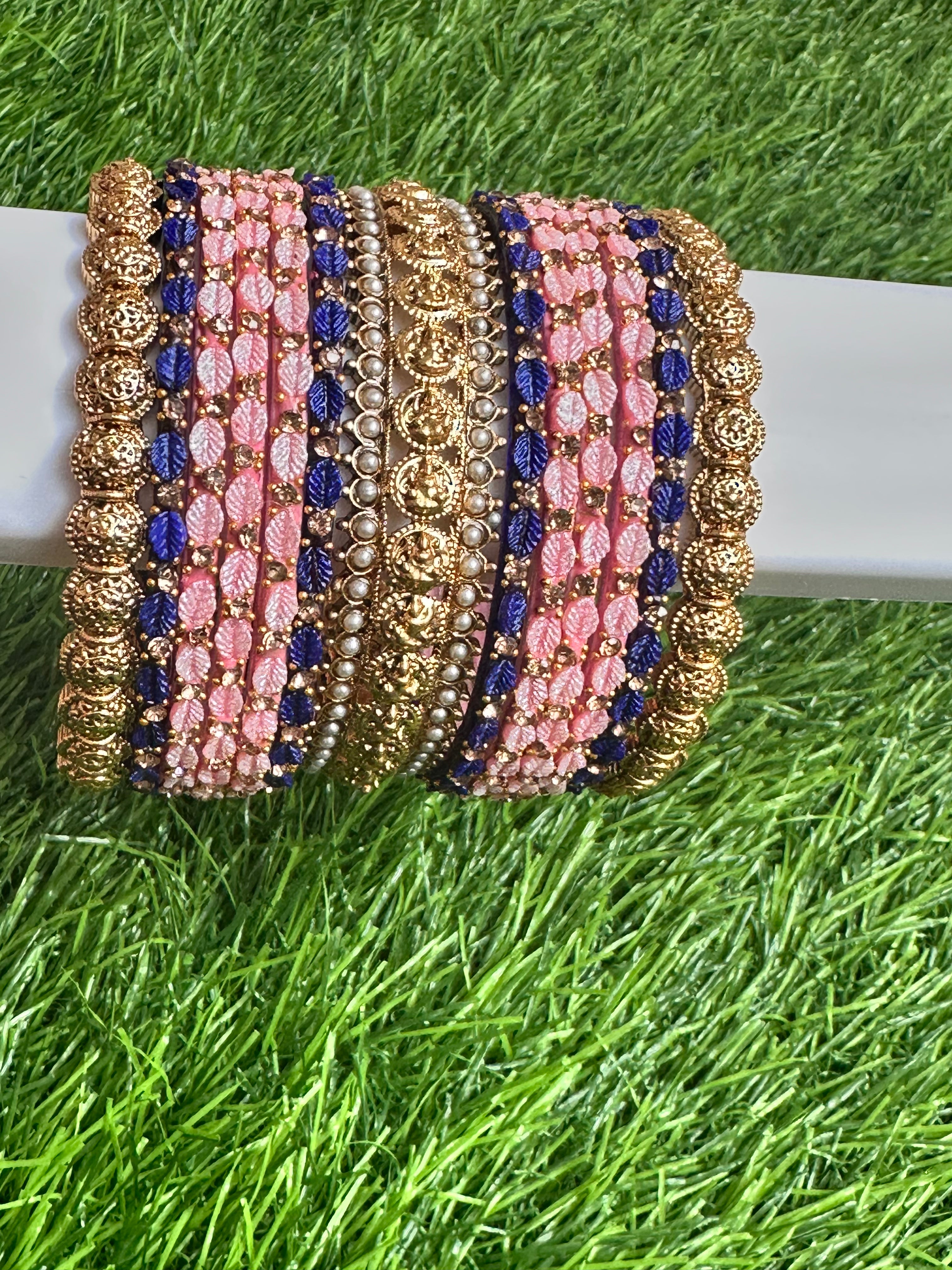Bangles Stacking - Customisation 25 - Leaf with Antique