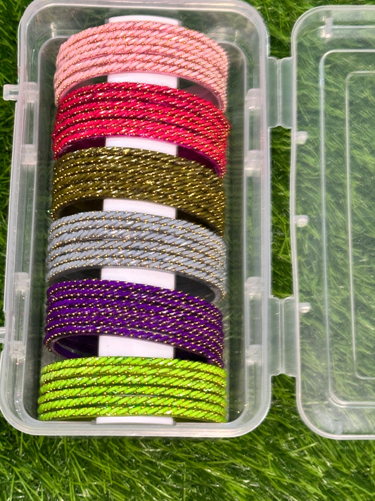 Twisted Shimmer Bangles - Combo