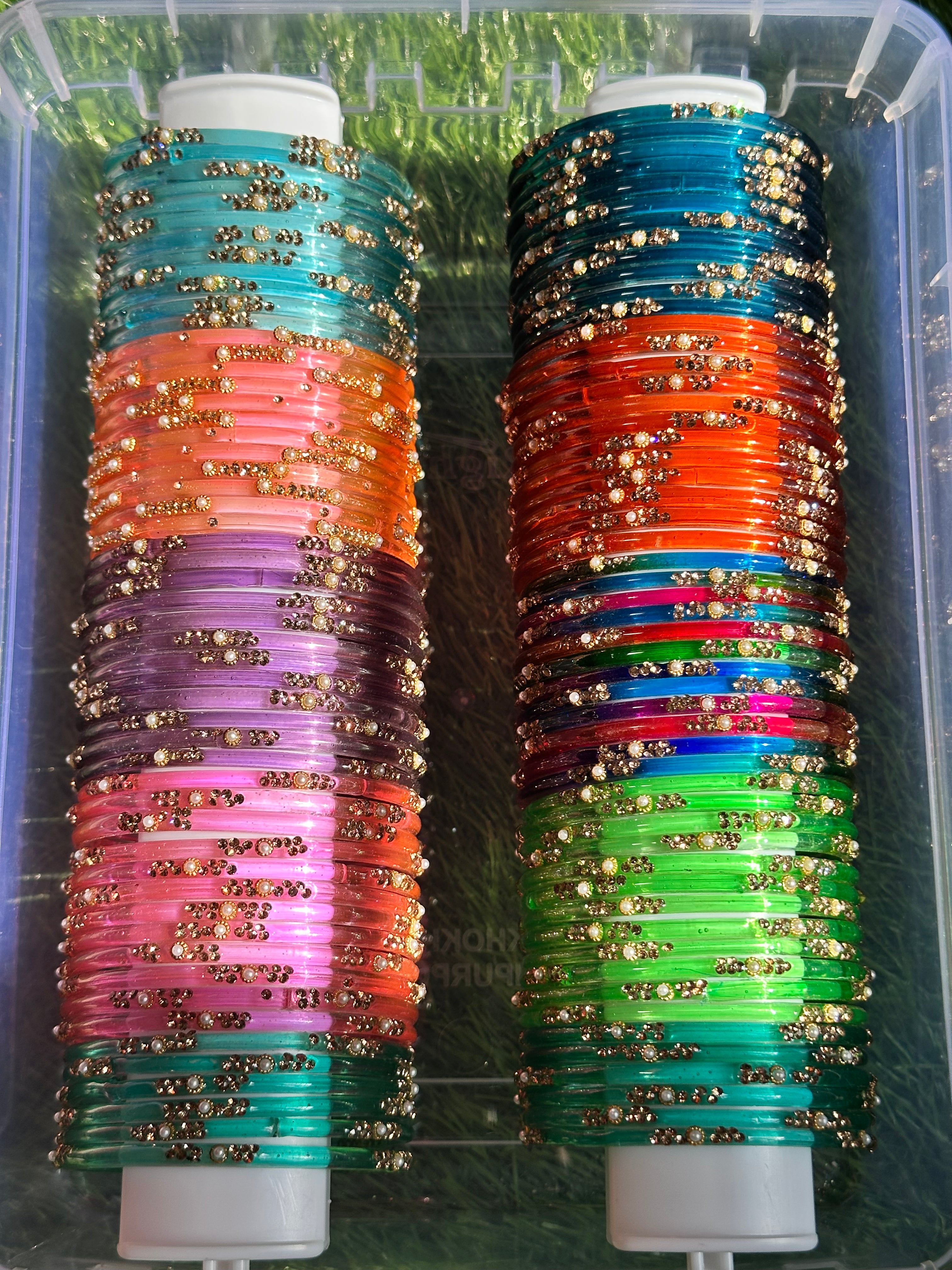 Stone Bangles Combo