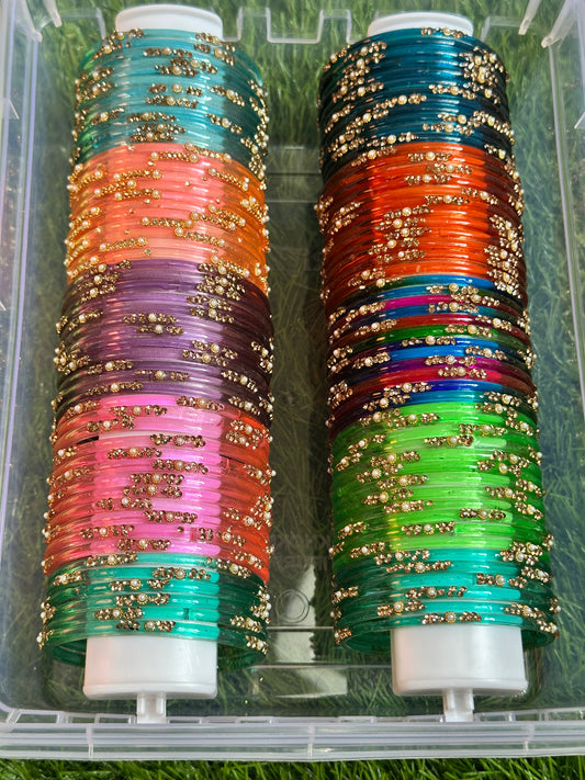 Stone Bangles Combo
