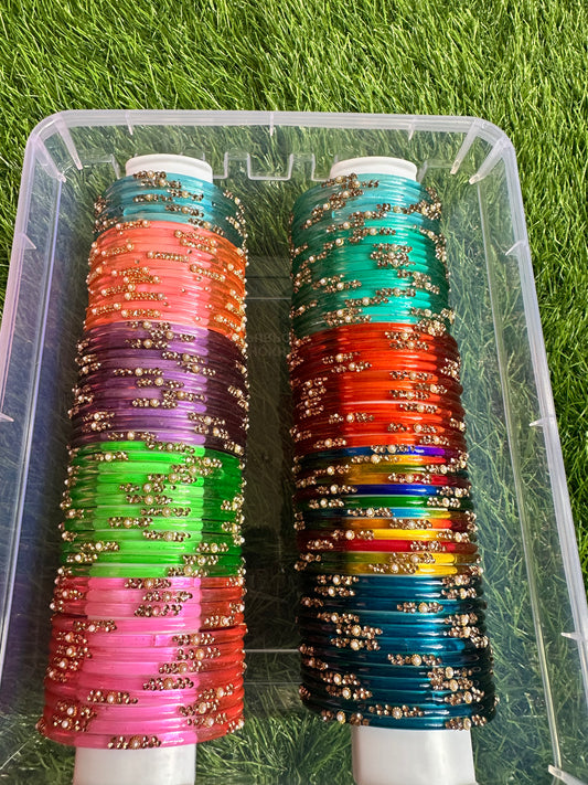 Stone Bangles Combo
