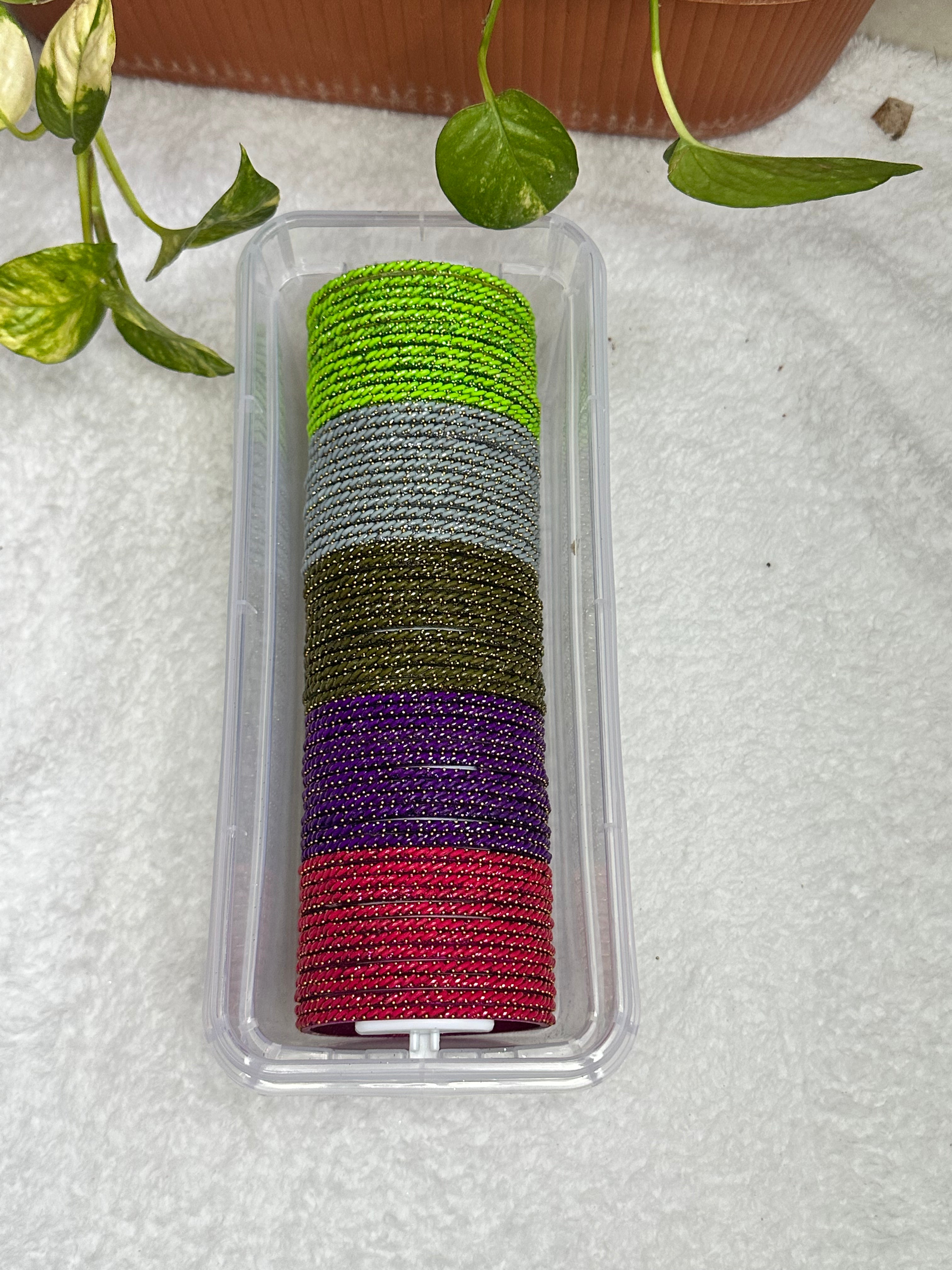Twisted Shimmer Bangles - Combo