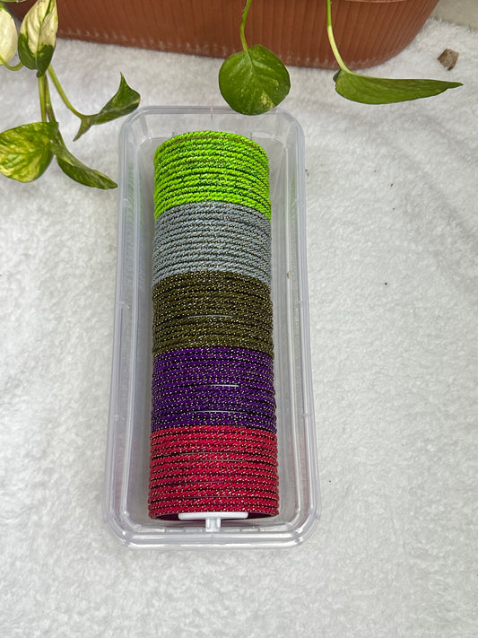 Twisted Shimmer Bangles - Combo