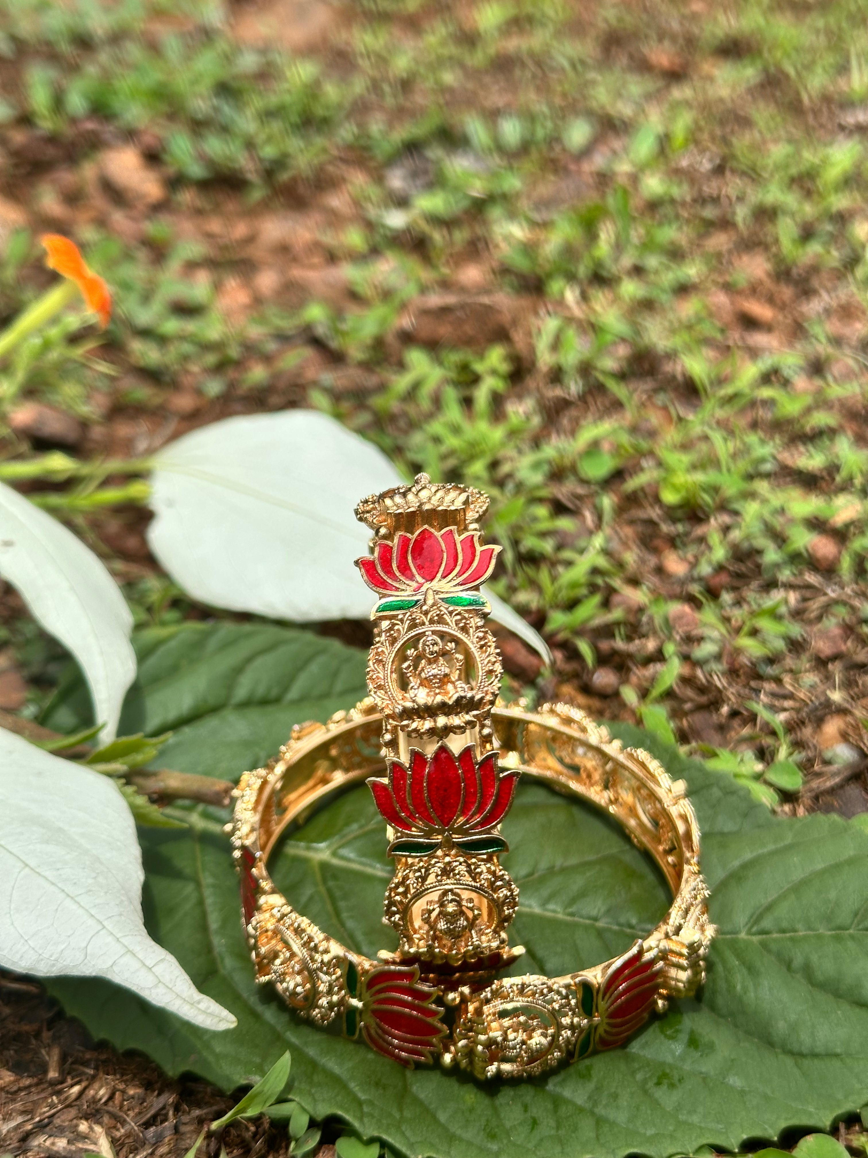 Lakshmi Lotus Design - Antique