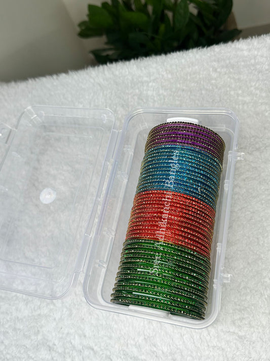 Minnoli - Premium Glass Bangles Combo