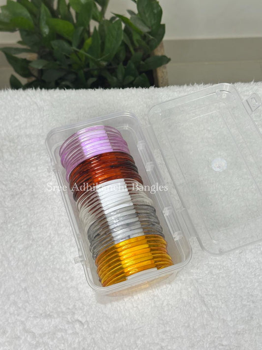 Premium Jelly Bangles Combo - Watercolour