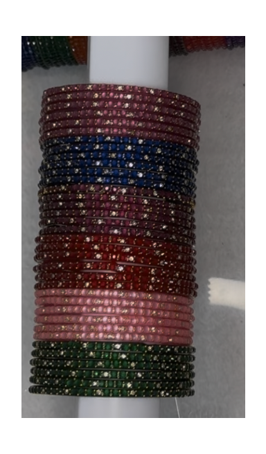 Plus Size - Star Dust Bangles Combo - 6 Colors - Each colour half dozen