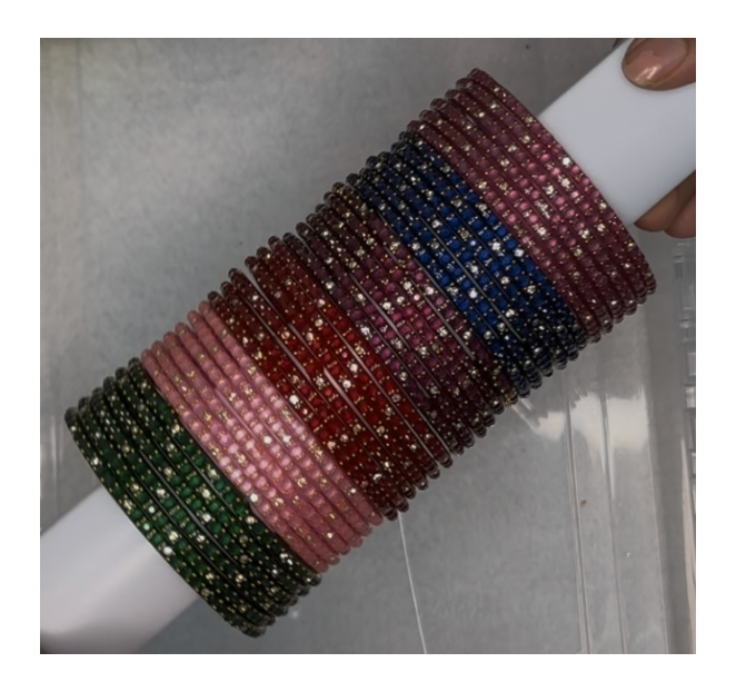 Plus Size - Star Dust Bangles Combo - 6 Colors - Each colour half dozen