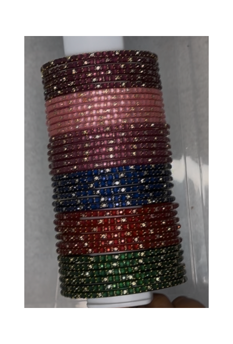 Plus Size - Star Dust Bangles Combo - 6 Colors - Each colour half dozen