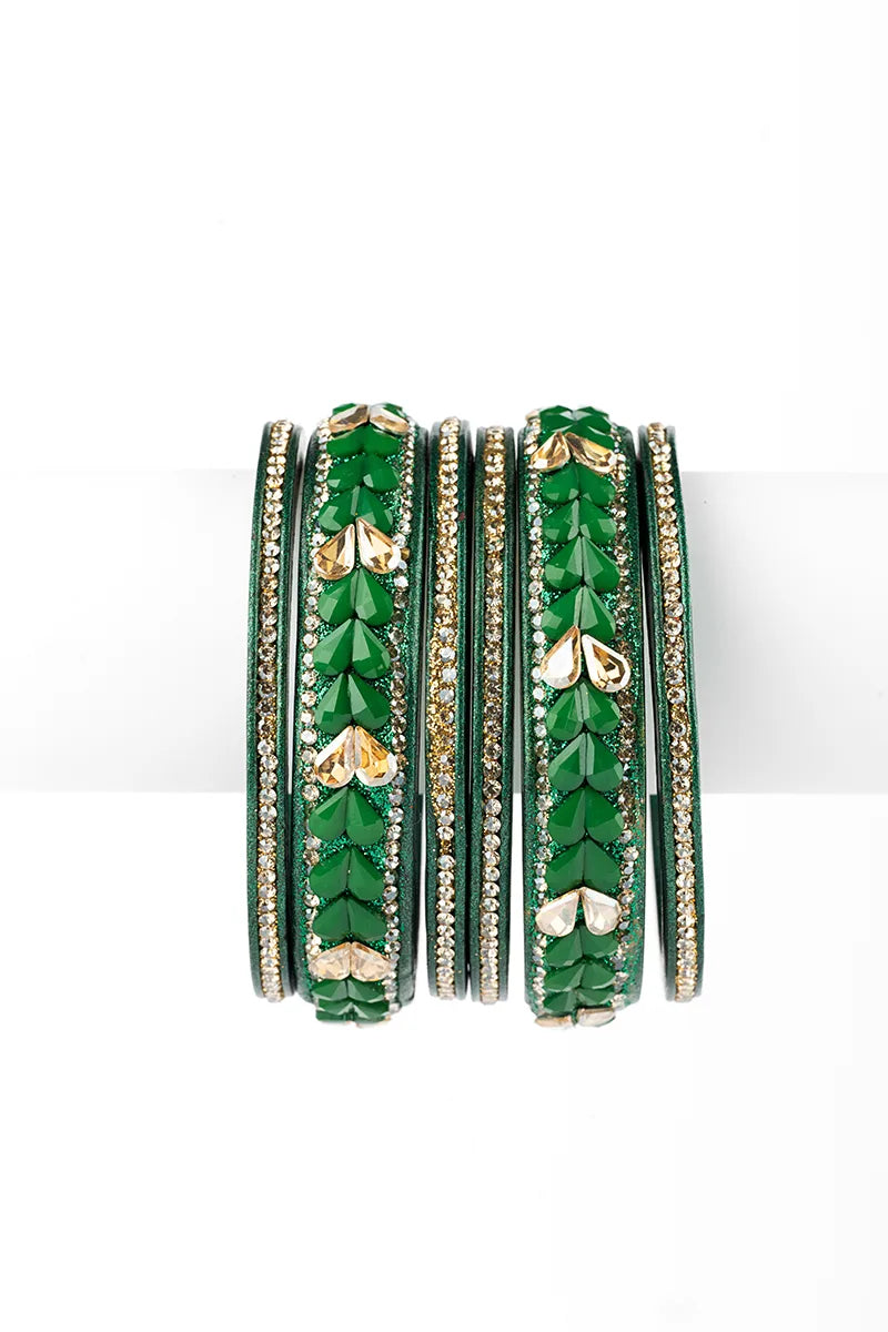 Side Bangles - Work On Silk Thread