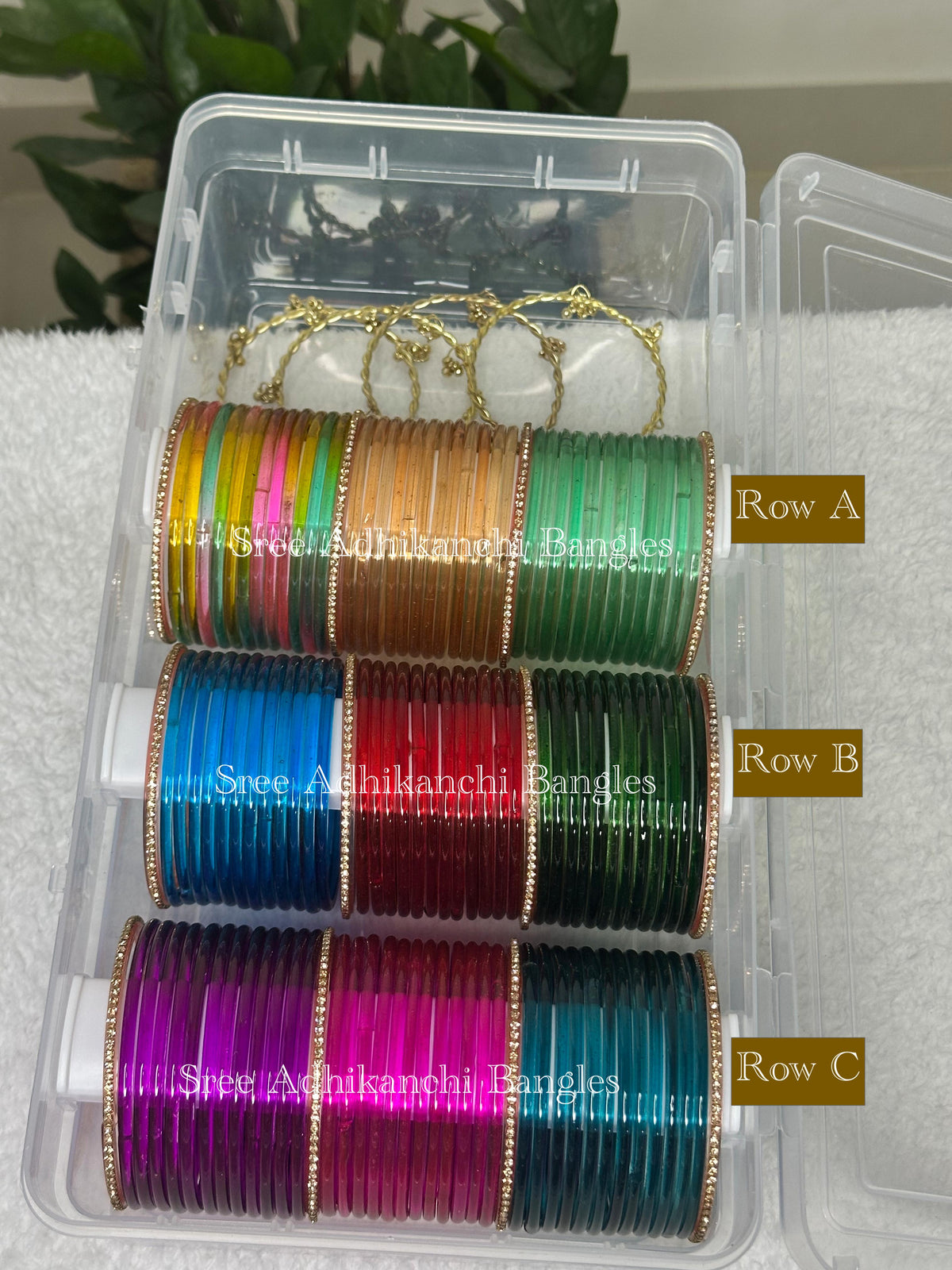 Premium Plain Bangles with Border Ghungroo Bangles Combo