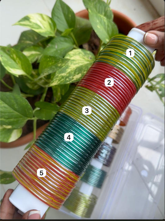 Glossy Plain Glass Bangles