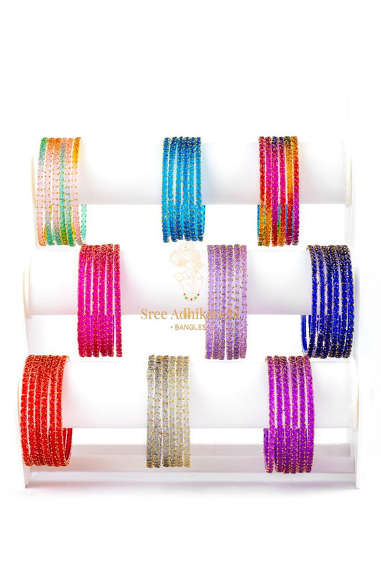 Glass Bangles - Flower